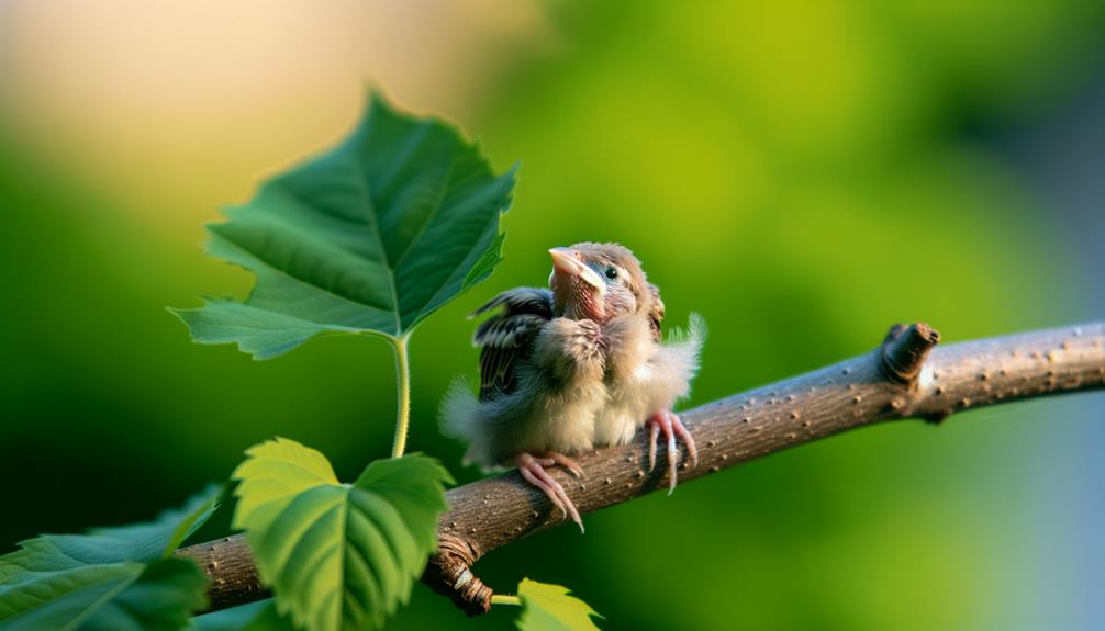 baby sparrow grounded help