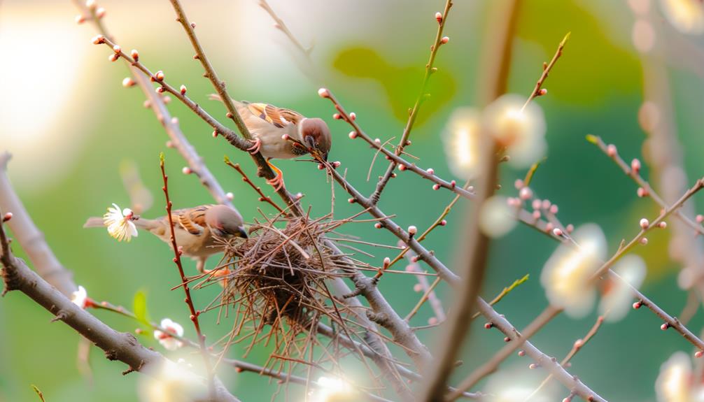 bird courtship behavior described