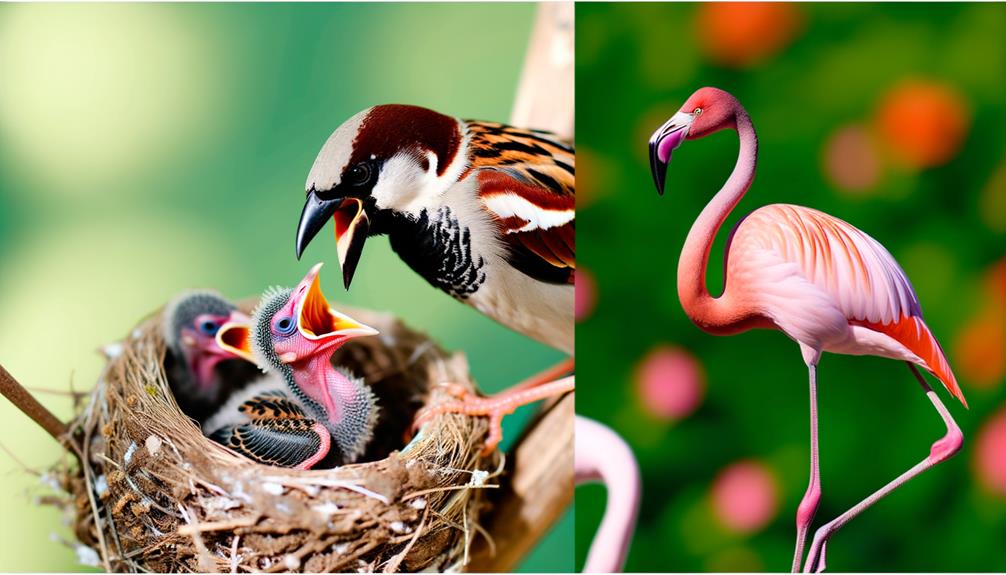 bird parenting behaviors comparison