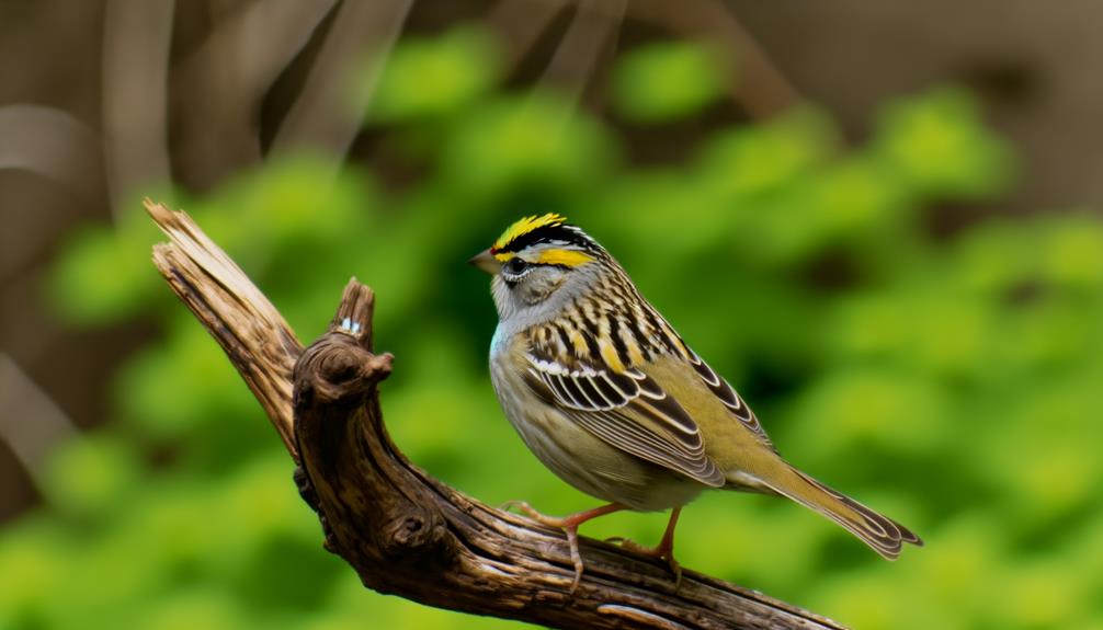 bird watching golden crowned sparrow