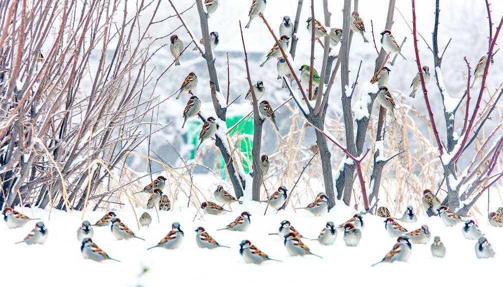 bird watching in cold