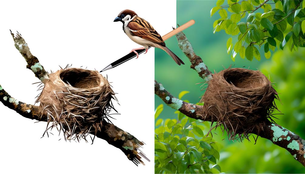 birds build mud nests