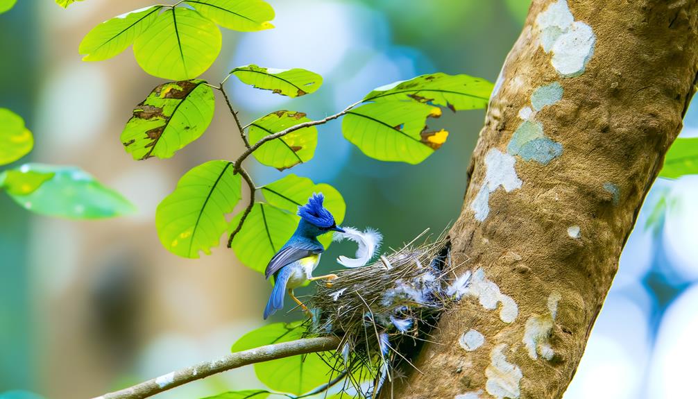 birds nest building behavior