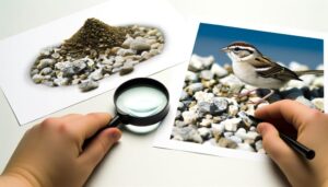 chipping sparrows eat gravel