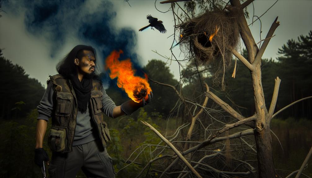 creating fiery destructive weapons