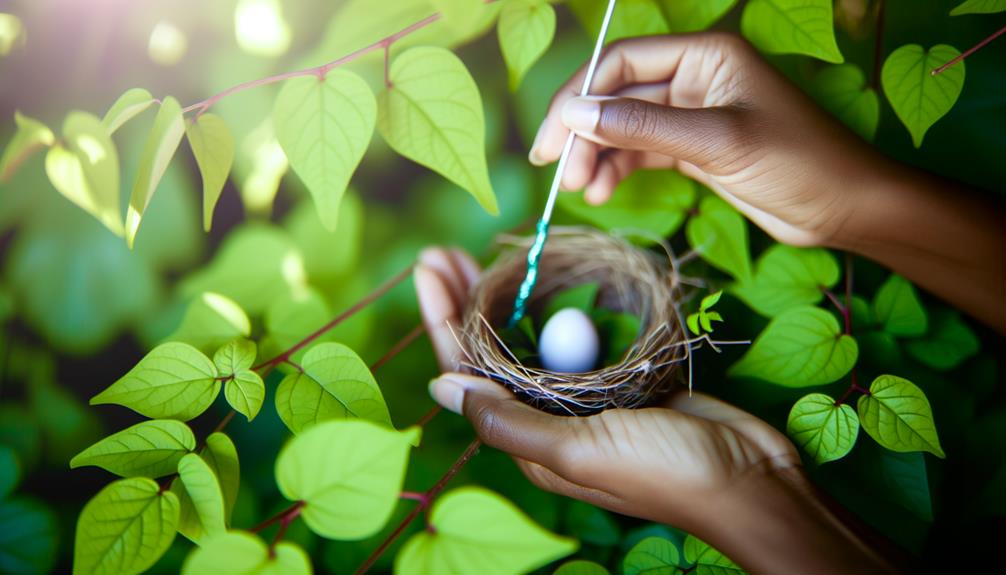 delicate sparrow egg care