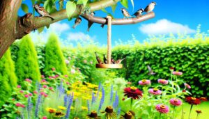 diy sparrow bird feeder