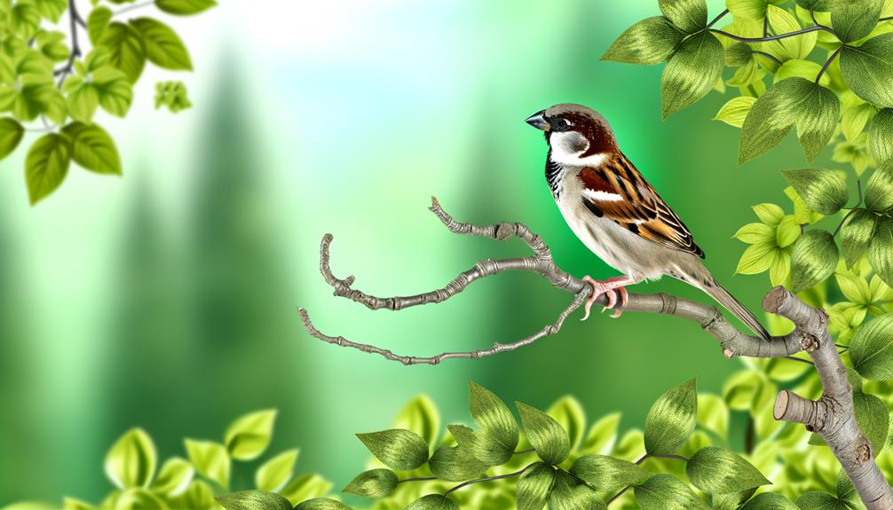 drawing a house sparrow