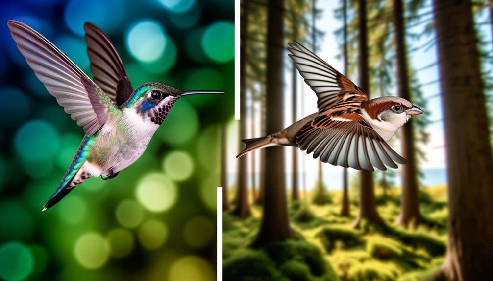 emphasizing bird wing structure