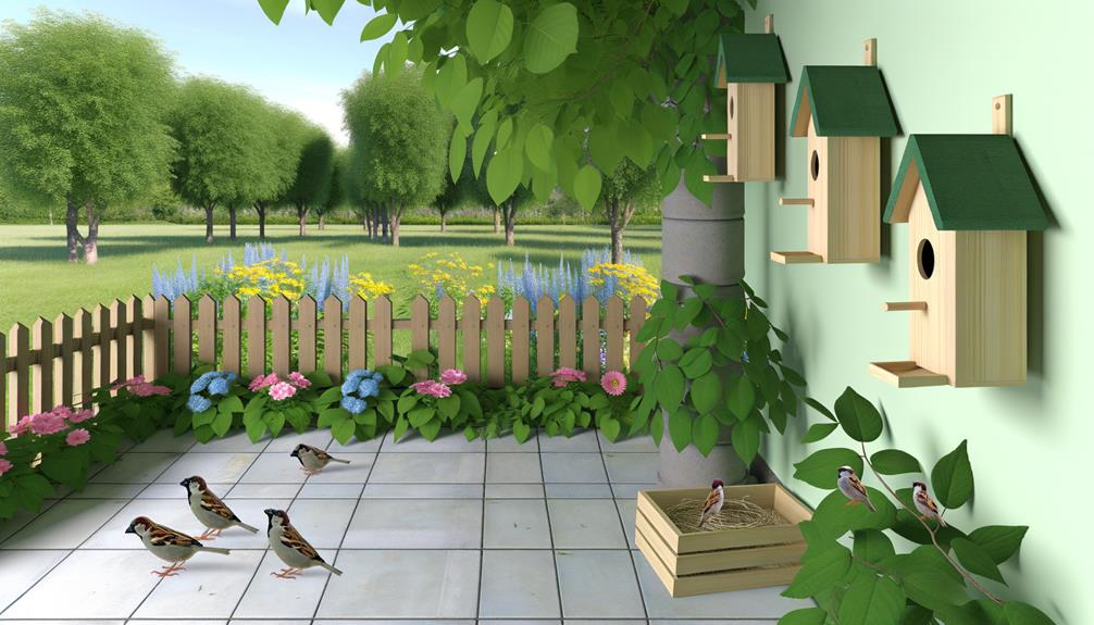 encourage birdhouse placement variety