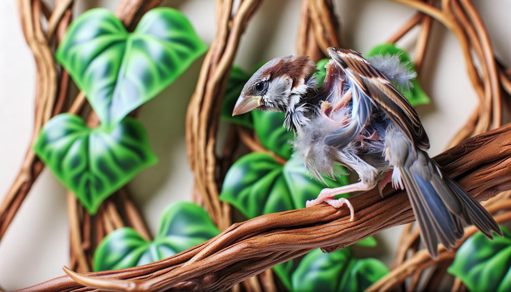 feathers shed new growth
