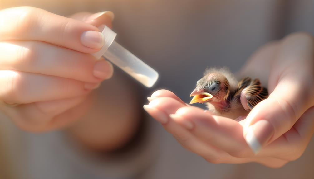 feeding baby sparrow care