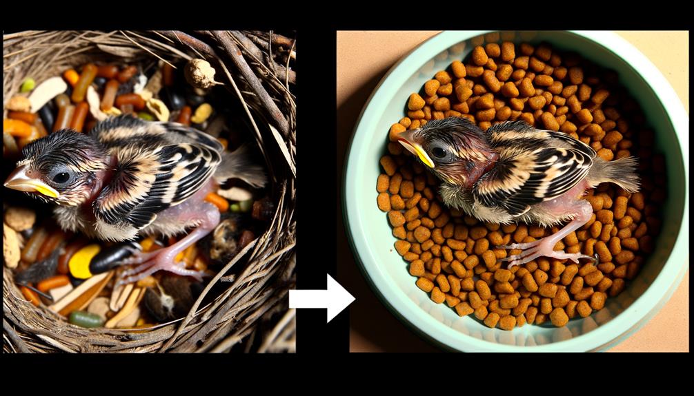 feeding baby sparrows nutrition