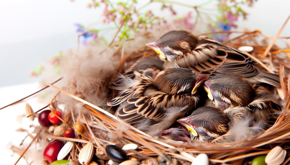 feeding baby sparrows properly