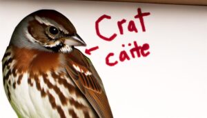 fox sparrow chest marking