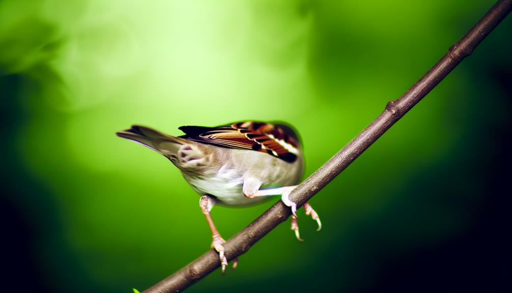 house sparrow toe length