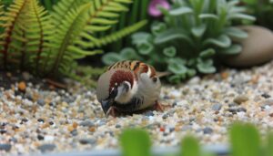 house sparrows eat grit