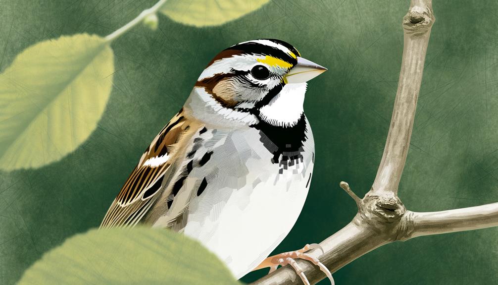 identify white throated sparrows easily