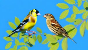 identifying gold finches easily