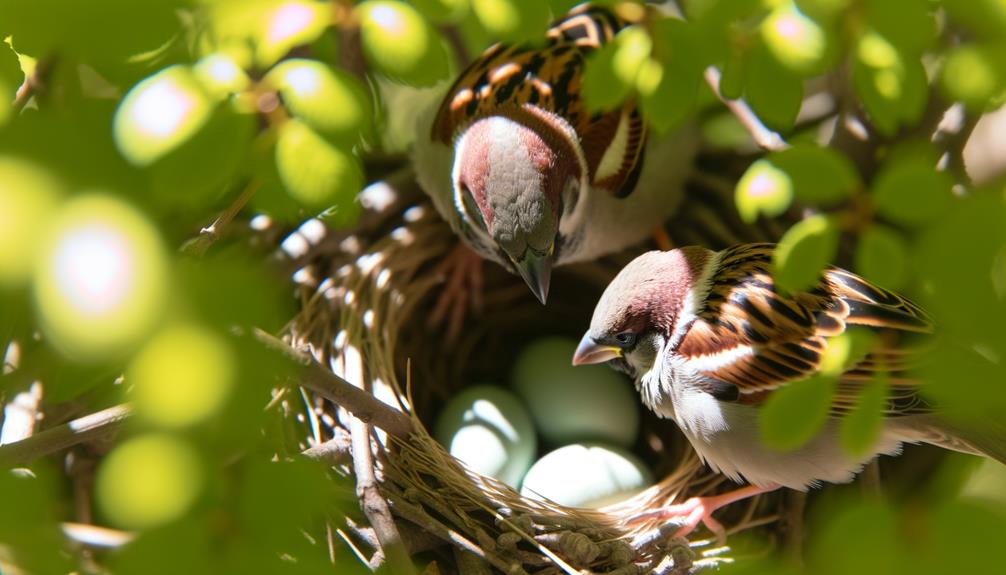 incubation of bird eggs