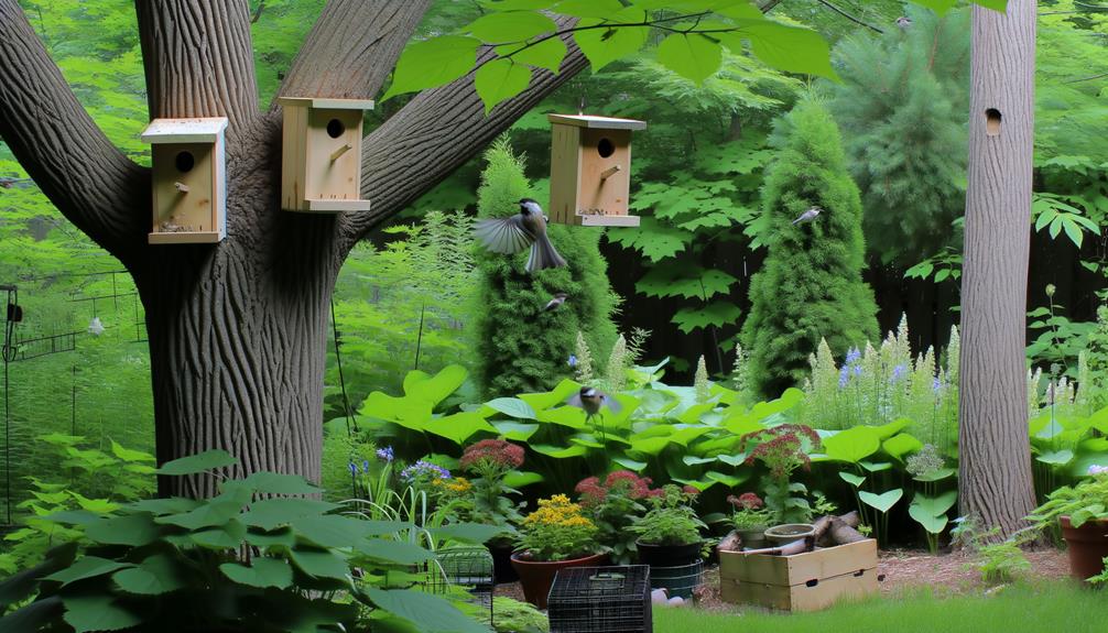 install bird traps discreetly