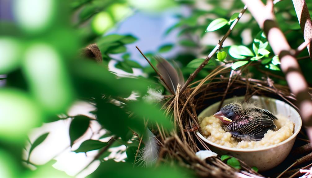 learning about baby sparrows