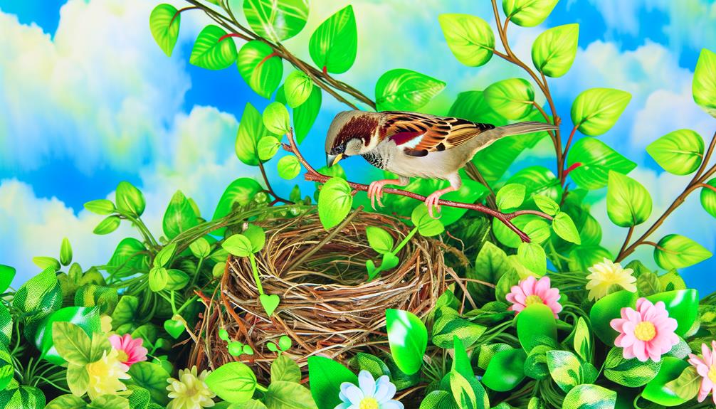 male sparrows do not build nests