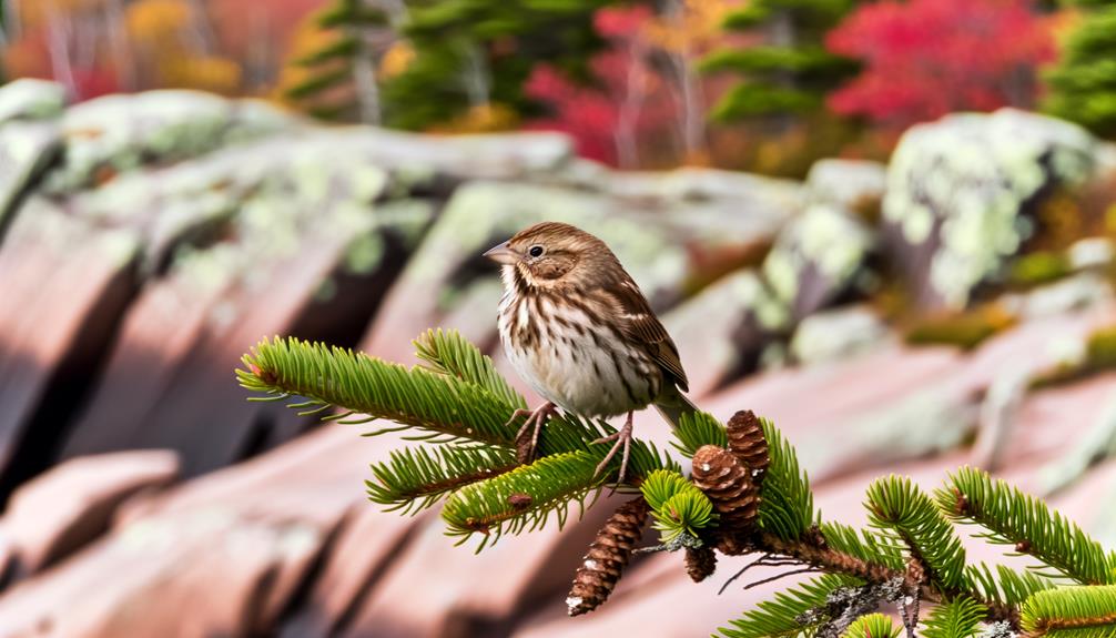 melodic song sparrow maine