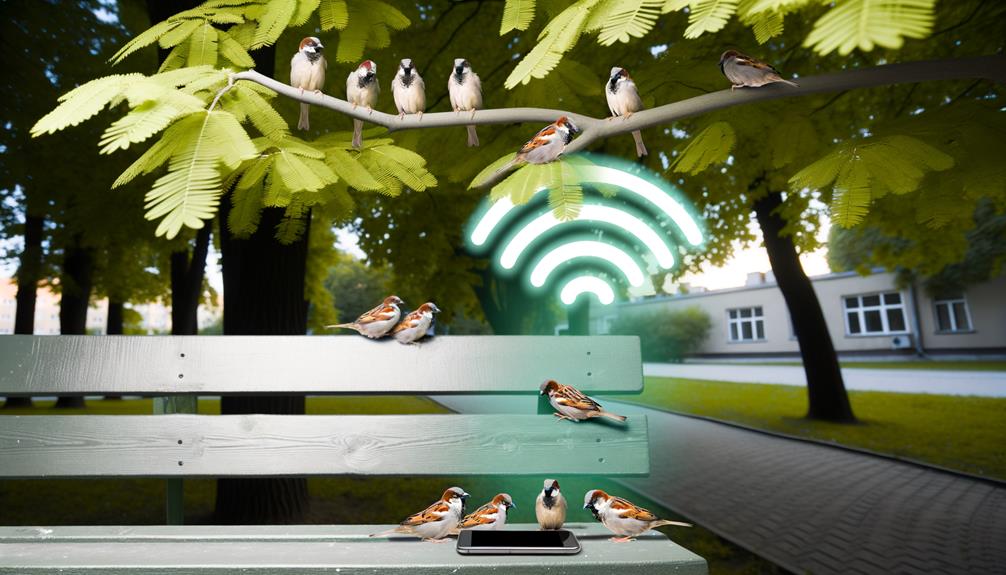 mobile phones impact sparrows