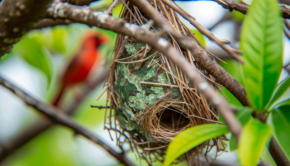 nesting behavior of sparrows