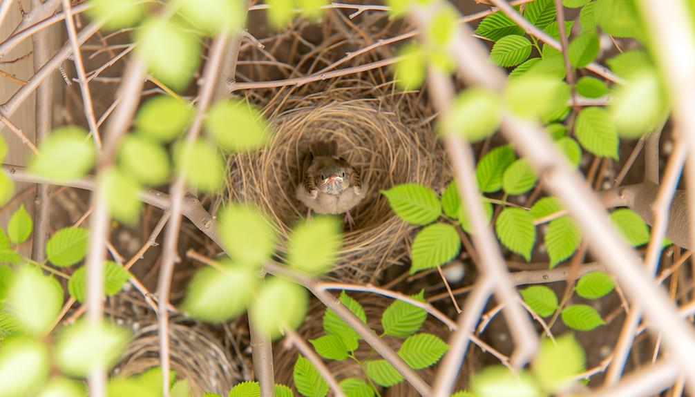 observing bird nest locations