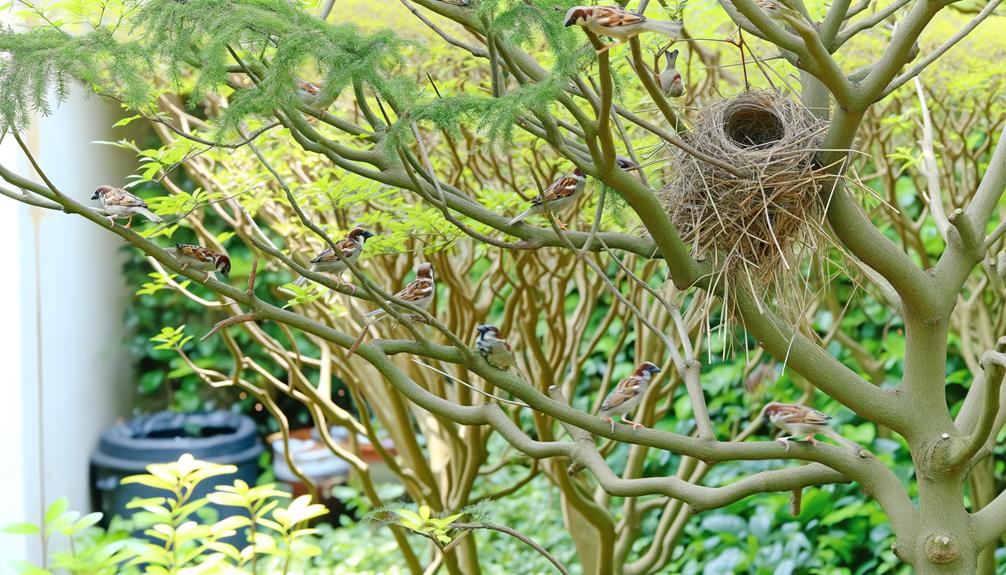 observing sparrow behavior closely