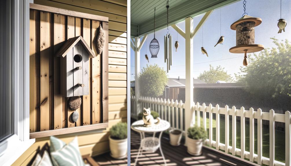preventing sparrows nesting porch