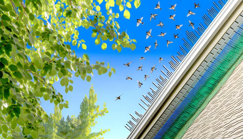 preventing sparrows nesting soffit