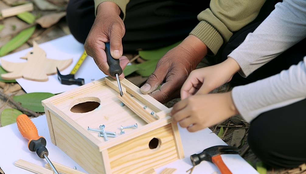 putting together cardboard packaging