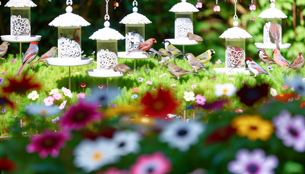 regularly clean bird feeders