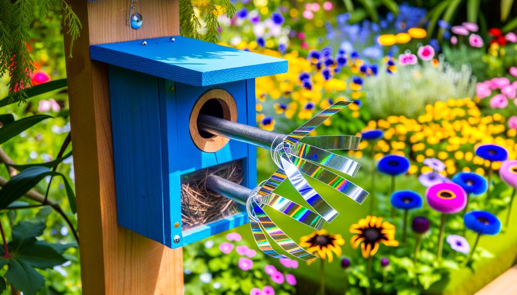 set up bird deterrents