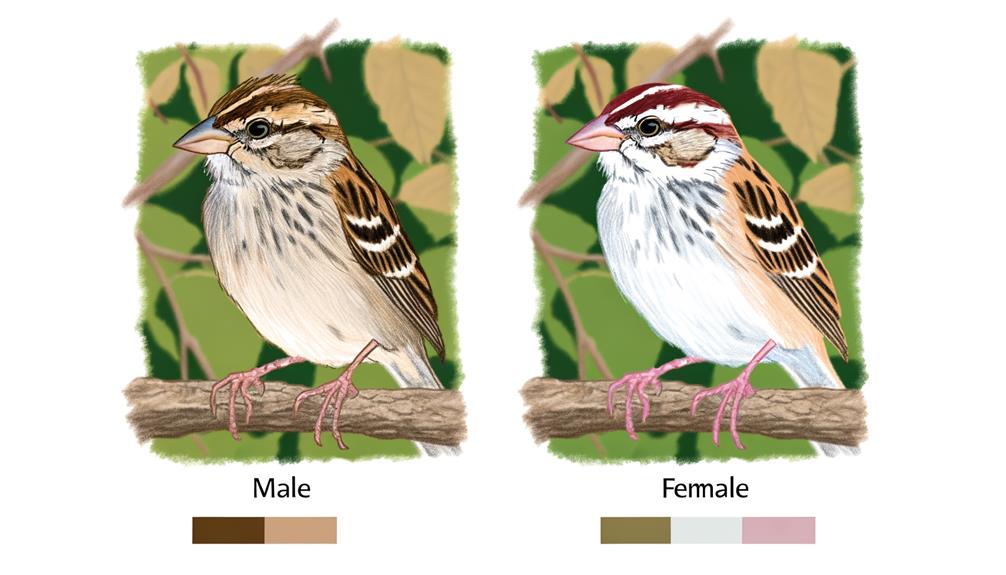 sexual dimorphism in sparrows