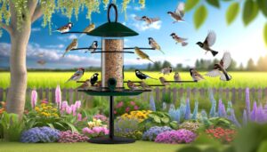sparrow deterrent for feeder