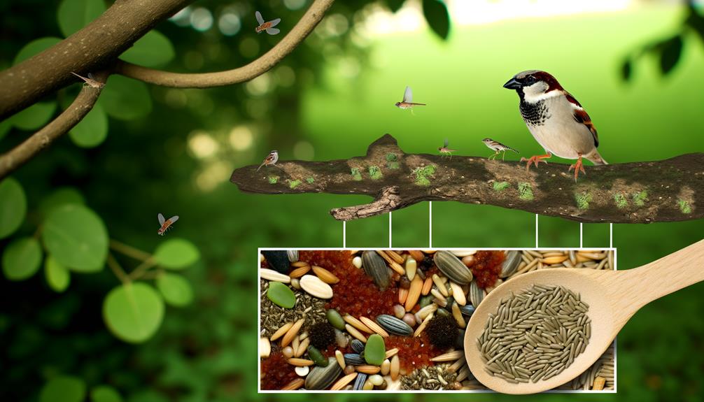 sparrow diet and consumption