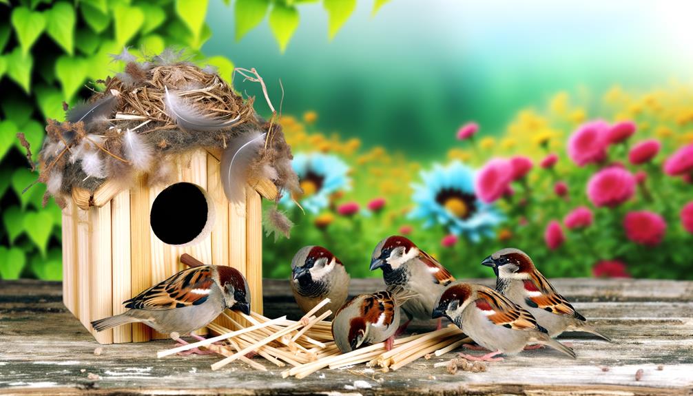 sparrow nesting material guide