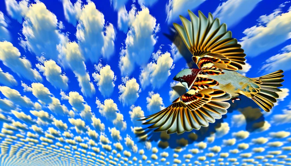 sparrow s flight nature s wonder