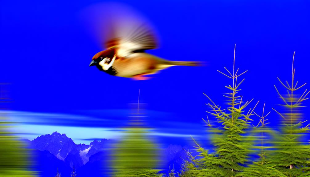 sparrow s rapid aerial movement