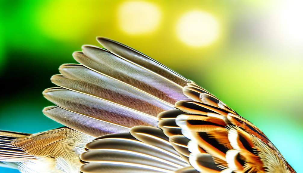 sparrow wing feather count