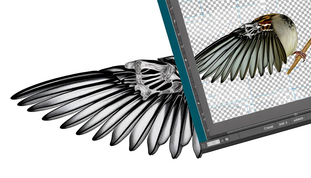 sparrow wings have bones