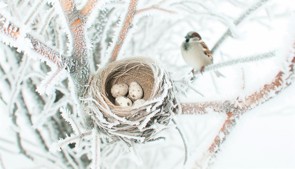 sparrows do not lay eggs in the winter