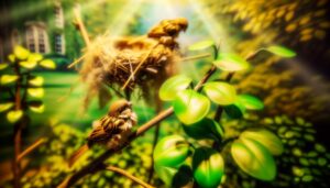 sparrows nest in august