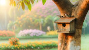 sparrows nest in boxes