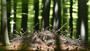 sparrows nest in brush