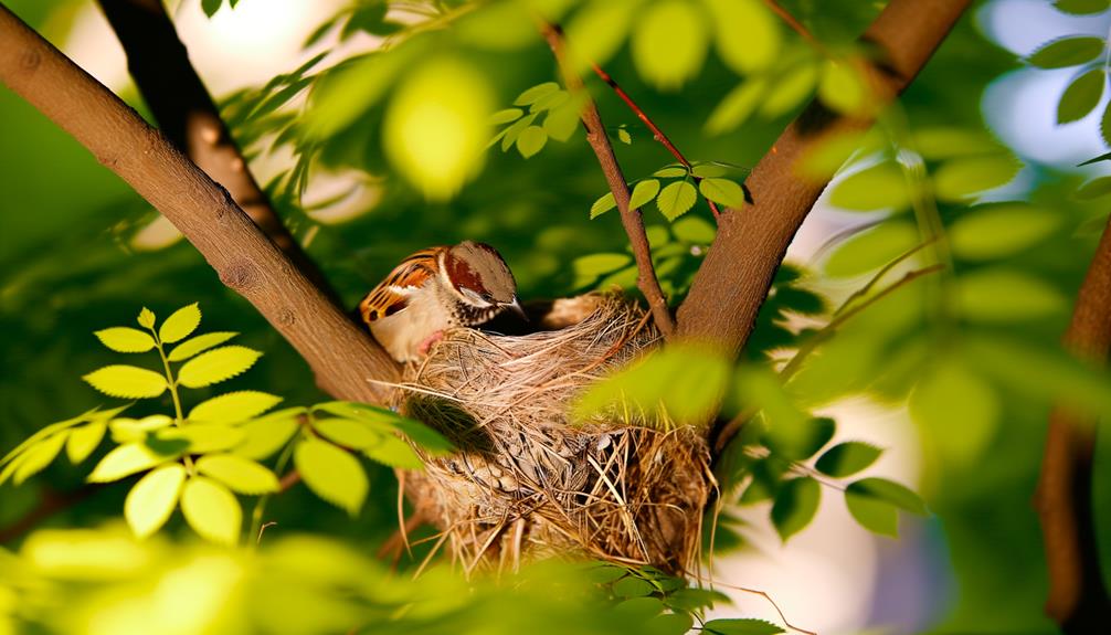 sparrows nest reuse behavior